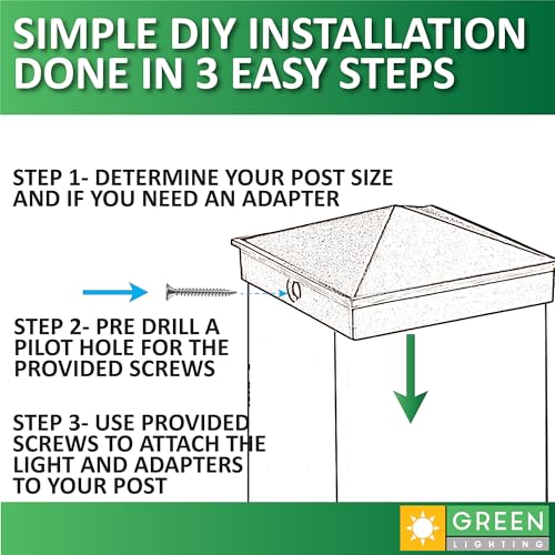 GreenLighting 6x6 Aluminum Pyramid Post Cap Cover (White 4 Pack) Fits 6x6 Nominal Wood (True 5.5 x 5.5) Powder Coated Matte Outdoor Caps Cover, Fence, Decking, Waterproof - color: White 6x6, size: 4 Pack