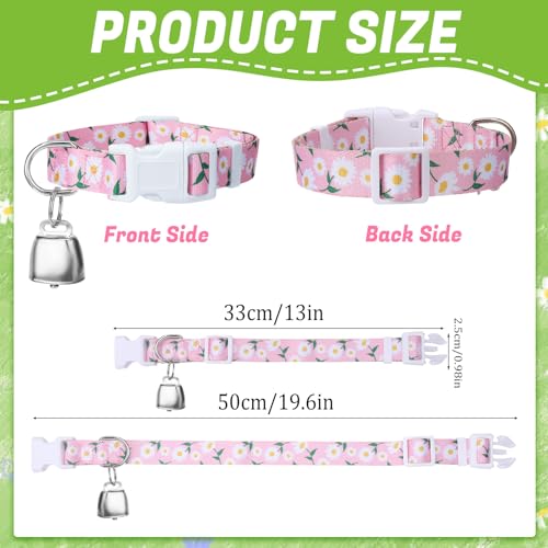10 Pack Floral Goat Collars Adjustable Grazing Collar with Copper Bells | Anti-Lost Loud Bronze Bell for Farm Animals Sheep Cows Goats Accessories - color: 10 Pack