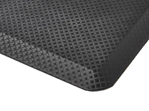 Amazon Basics 3/4" Rectangular Durable Anti-Fatigue Supportive Comfort Standing Mat, 32" x 20", Black