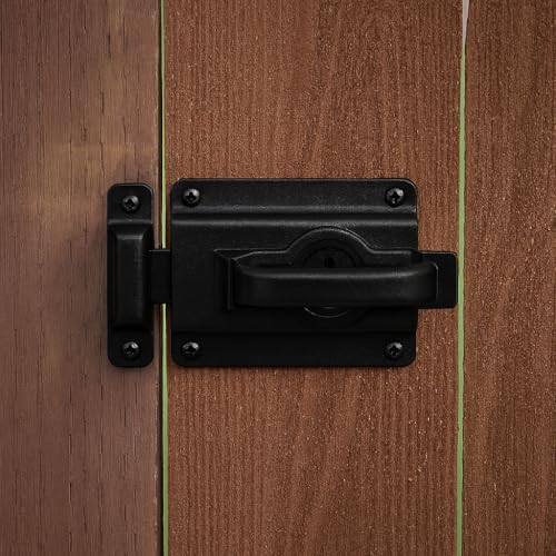 National Hardware Swinging Door Latch, Heavy Duty Steel, Black - size: 3/4 Inch