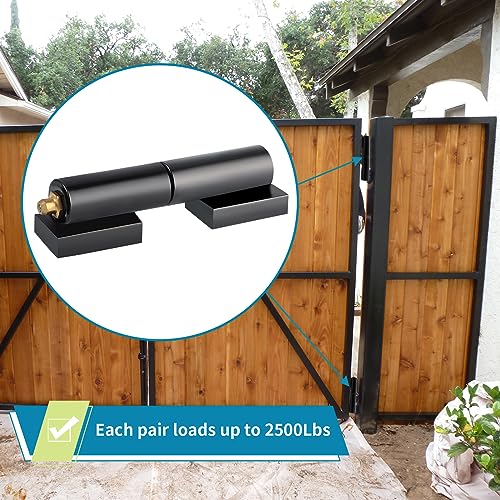 Skelang Gate Hinge 4.5", Weld-on Hinge Barrel Style for Swing Gate and Trailer Ramp Gate, Total Load Capacity 2500Lbs, 1 Pair - size: 4.5 in