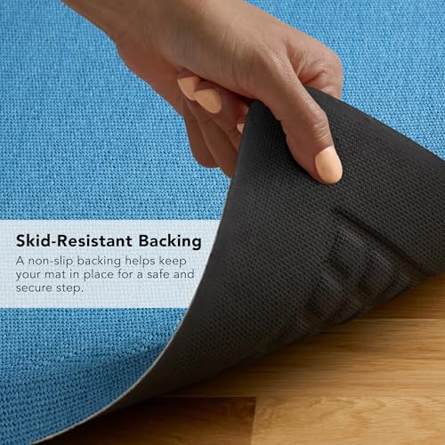 KitchenAid Gourmet Series Kitchen Comfort Gel Mat, Solid Basketweave, Blue Velvet, 20"x39" - color: Blue Velvet