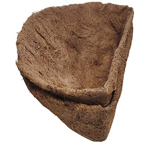 2PCS Half Round Replacement Coco Liner for Hanging Basket Wall Flower Basket, 12 inch, Half Circle Wall Planter Coconut Fiber Plant Basket Liner for Garden Planter Flower Pot (12 inch) - size: 12 Inch