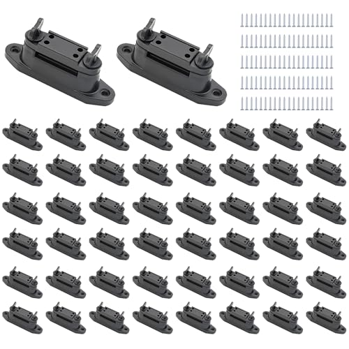 Electric Fence Tape Clamp Tensioner Insulator, 50 Count
