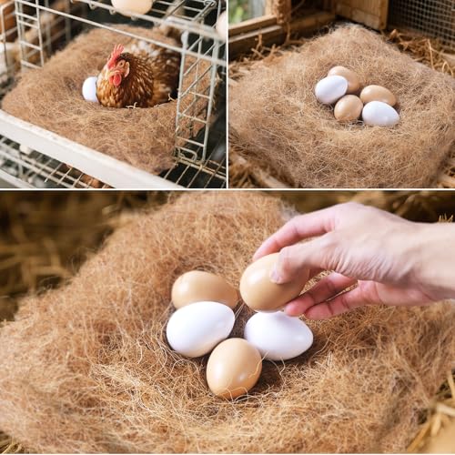 Laying Hen Nesting Pads, Premium Bedding for Chicken Nesting Box, Chicken Coop Accessories, 13x13, 12 Pieces (4 Pack)