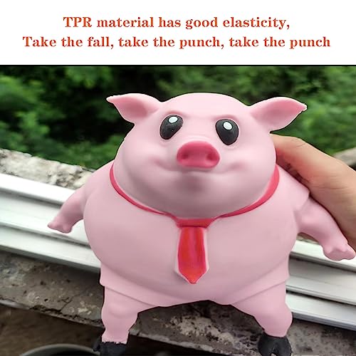 Squishy Toys - Pink Squishy Pig Toy for Kids & Adults, Novelty Squeeze Toy for Stress Relief & Anxiety (Big) - style: Big