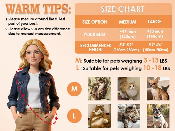 Cat Sling Carrier, Ultra-Soft Polar Fleece, Fits 3-13 lbs, Size M | Elastic One-Piece Metal-Free Pet Cuddle Bag for Indoor Home Use, Warm Cozy Wearable Carrier for Cats and Kittens, Dark Gray - color: Dark Gray, size: Medium (Regular)
