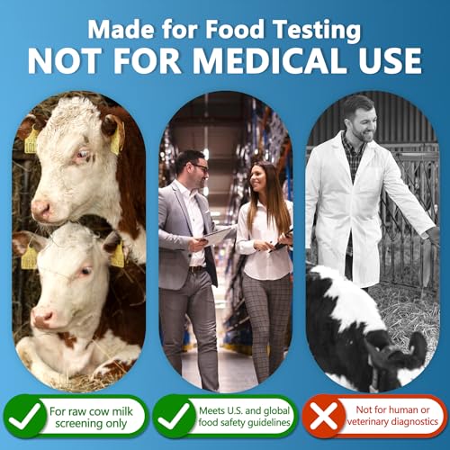 Raw Milk Antibiotic Residue Test Kit – β-Lactam Screening, 5-Minute Results, Test Kit for Dairy Quality Control 12Tests/Kit