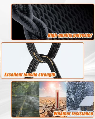 6x6ft Round Bale Hay Net, Knotless Slow Feeder Hay Net for Horses | Fits Round Bales 4x4 5x5 6x6ft and Square Bales 3x3x8 4x4x8 5x5x8ft, for Horses Cattle Sheep, with 1.75in Holes - size: 6x6Ft