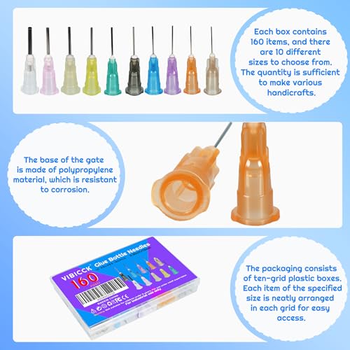 100pcs 27G Blunt Tip Glue Dispensing Nozzles, 0.5 inches - size: 27G 100pcs