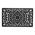 DII Rubber Doormats Collection All Weather, 18x30, Sun Scroll - color: Sun Scroll, size: 1'6" x 2'6" (Rectangular)