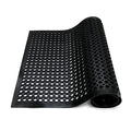 Anti-Fatigue Rubber Floor Mat - NANBOWANG Commercial Grade Grease Resistant Non-Slip Recycle Tyre Floor Mats for Restaurant Kitchen Bar Garden Outdoor Wet Area (36"x 60") Black - size: 36"x 60"