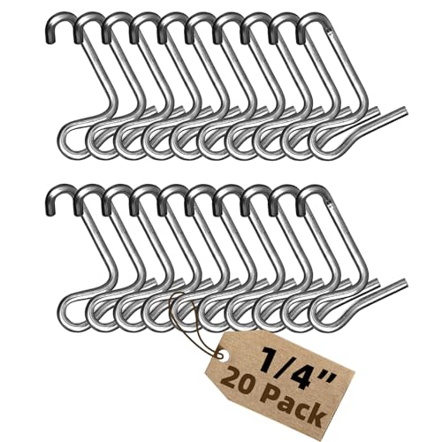 Fence Wire Tightener Clips Without Tighteners Handle, 20 PCS 6mm Fence Tool | Barb Wire Fence Tools for Farm and Garden Wire Tightener, Fence Tightener, Fence Wire Tensioner. - color: 6mm 20PCS Clips