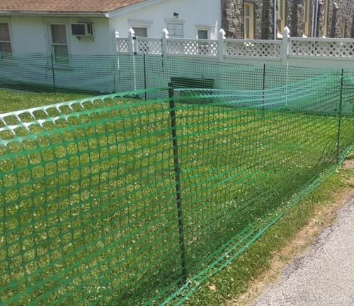5 Feet (57.8") Metal Fence Post Green, Pack of 10, for 48 Inch High Garden Welded Wire Fence U-Channel Steel Garden Post - color: Green, size: 5',10 PCS