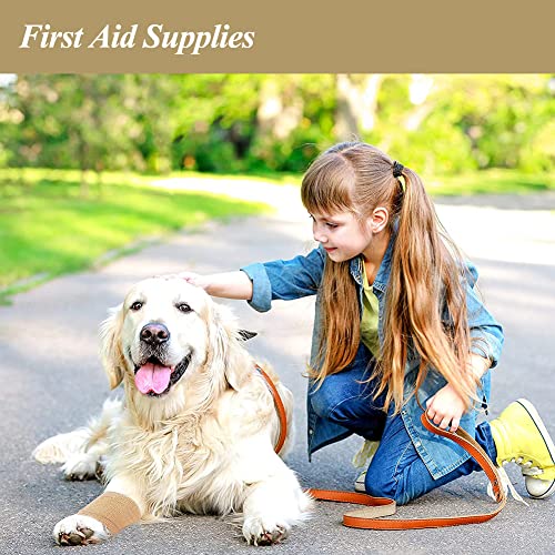 Self Adhesive Bandage Wrap,White First Aid Tape Cohesive Bandage 8 Pack | CIYAGPOOU 2" Elastic Breathable Athletic Tape Vet Wrap Bulk for Sports , Wrist Sprains Protection, Tattoo Grip, Animal - color: White Self Adhesive Bandage Wrap