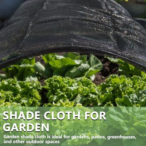 40% Shade Cloth for Garden,14x20 FT Sun Shade Protection | UV Resistant Breathable Black Shade Cover for Greenhouse,Plants,Raised Beds,Vegetables & Flower from Sun,50PCS Zip Ties - size: 14ft x 20ft