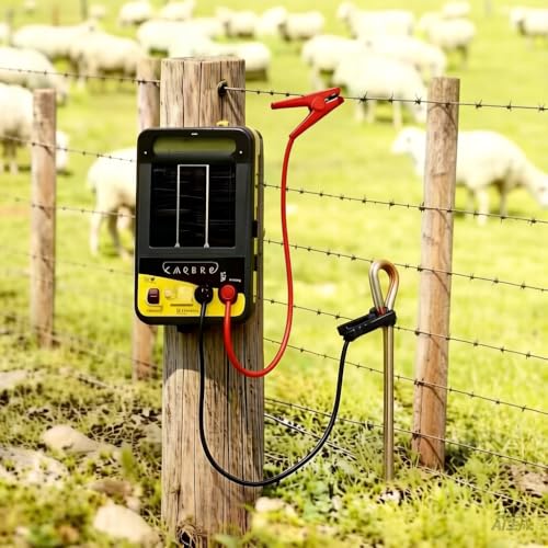 6.6ft Electric Fence Jumper Cable, Copper Wire Connectors with Alligator Clips for Energizer, 2PCS - color: 6.6Ft