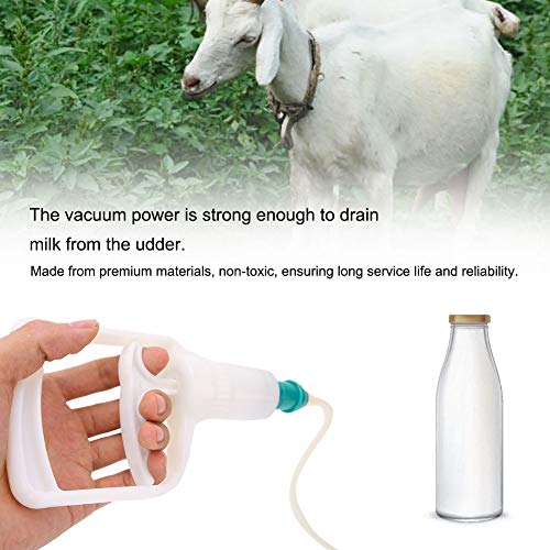 Milking Machine, 3L Manual Milking Machine, Portable Milking Kit with Hand-Pulling Device, a Good Helper Tool for The Farmers(for Goat)