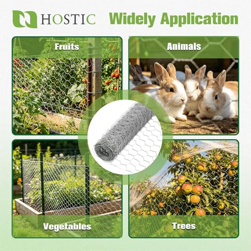 4FTx150FT Chicken Wire Netting, Galvanized Wire, Hexagonal Fencing | 2inch Mesh 20Gague 0.9mm Diameter for Poultry Garden Fence Barrier, Chicken Wire Fencing - size: 4FTx150FT