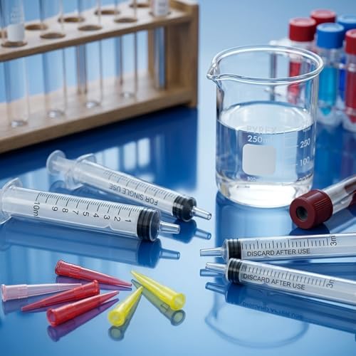 10 Pack 3ml Syringe with Cap, ANCKNE Disposable Syringes for liquid, Colostrum Syringes, No Needle for Pet Feeding, Scientific Labs, Measuring Liquids, Oil & Glue Dispenser - size: New-3ml Syringes-10Pcs