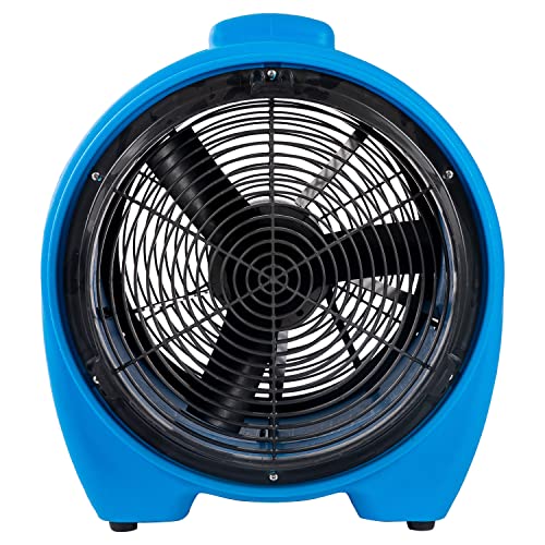 MOUNTO 16-Inch Axial Blower Exhaust Fan - 1HP, 5000 CFM, 200pa, Durable, Stackable, Ductable for Efficient Ventilation