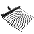 Cididu Pitch Manure Fork Head, Metal Pitch Fork for Garden, Durable Digging Fork Rake Head Replacement with Angled Tines, Stable Pitchforks Scoop for Mulch Horse Stall Picking up Hay Animal