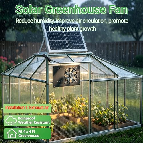 Chicken Feeder Port 12 Pack Orange, Solar Fan for Chicken Coop with Battery & Timer