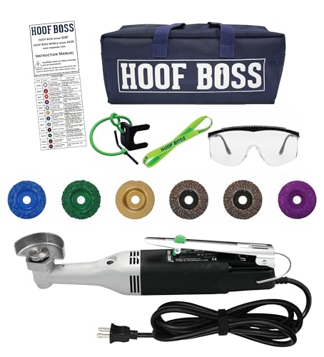 Pig Hoof Trimmers Kit, Complete 110V Electric Set with Supplies | Pot Belly Pig Hoof Trimming Tool Kit, Grinder Discs and Accessories Included, Precise Hoof Maintenance