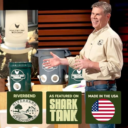 Poultry Pro Feeder DIY Port PVC Gravity Fed Chicken Feeder 4 Ports and Hole Saw | Use for Buckets, Barrels, Bins, Troughs | Rain Proof, Weather Resistant, No Waste Chicken Feeders | As Seen on Shark Tank, Gravity Fed Chicken Feeder, for Buckets, Barrels,