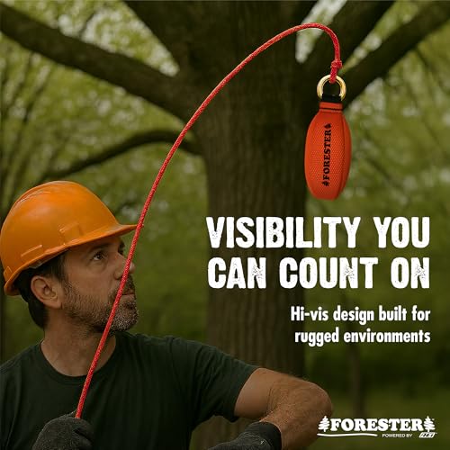 FORESTER Arborist Throw Line Kit | 11oz Throw Weight & 180ft Throw Rope | Pro Slick 100% Dyneema Throw Line Rope | Arborist Equipment for Tree Climbing - size: 11oz Throw Weight