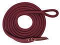 Double Braid Lead Rope with Eye Splice Loop, 12-14FT Lengths (Burgundy, 12 ft.) - color: Burgundy, size: 12 ft.