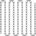 VEVOR Grade 30 Chain 3/16 Inch by 100Ft Length Grade 30 Proof Coil Chain Zinc Plated Grade 30 Chain for Towing Logging Agriculture and Guard Rails - size: 3/16 Inch x 100 Ft