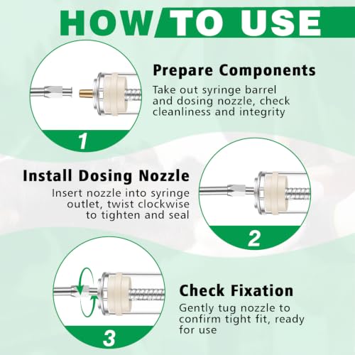 Threlaco 20ml 2 Pcs Drench Gun for Goats, Sheep & Cattle, Green | Reusable Small Goat Drench Syringe, Adjustable Veterinary Medicine Feeding Syringe, Continuous Dosing for Livestock, Horse - color: Green, size: 20ml