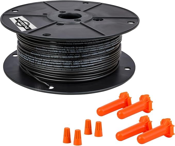 PetSafe Extra In-Ground Fence Boundary Wire, 16-Gauge Copper, 500 Ft Spool | Thicker 16-Gauge Wire for Longer Fence Life, Works with Any PetSafe In-Ground Fence, Covers up to 1/3 Acre, - size: 500 feet, style: 16 Gauge