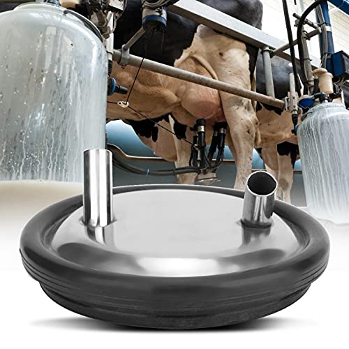 Uxsiya Milk Bucket Gasket Milk Bucket Lid for Sheep for Milking Machine Two Open Lid