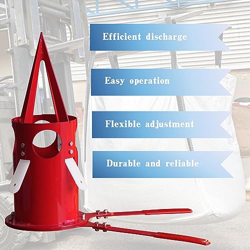 Big Bag Dispenser Bulk bBag Unloader Dischargers for Farms Construction Industry(Red) - color: Red