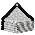Shade Cloth-80% Aluminum Sunblock Neting,Durable Mesh Tarp with Grommets,Shade Cloth for Garden,Car, Outdoor Pergola,Greenhouse,Chicken Coop and Dog Kennel(Silver) - size: 6.5×10FT