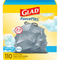 Glad Tall Kitchen Drawstring Trash Bags - Odorshield 13 Gallon White Trash Bag, Febreze Fresh Clean, 110 Count | Febreze Freshness, Rip and Tear Resistant, Fresh Clean Scented Garbage Bags, Household Essentials - size: 110 Count (Pack of 1)