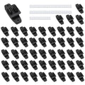 Electric Fence Insulators Wood Post Claw, Black, 100 Count