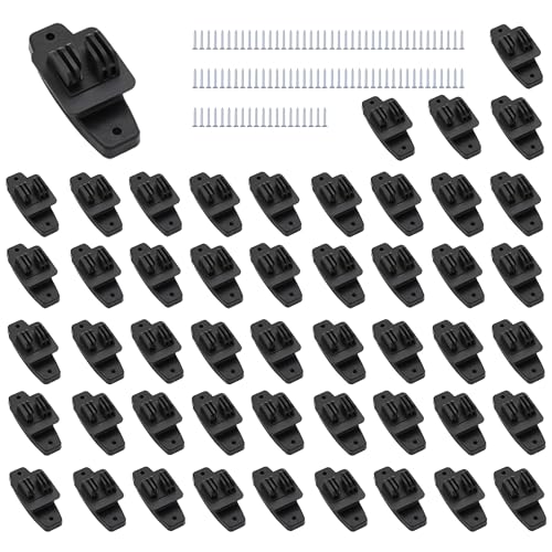 Electric Fence Insulators Wood Post Claw, Black, 100 Count