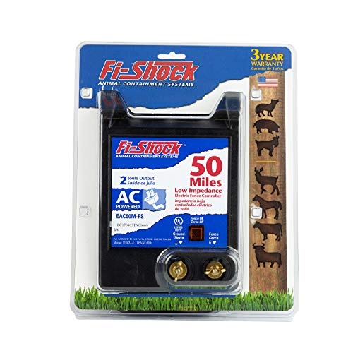 Fi-Shock EAC50M-FS 50-Mile AC Low Impedance Electric Fence Energizer - size: 50 Miles