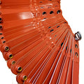 Pinnon Hatch Farms Numbered Aluminum Leg Bands, 100, Orange | Three Holes for Sizing - color: Orange