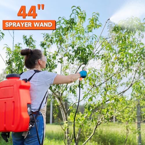 All Metal 44 Inches Replacement Sprayer Wand, 1/4" & 3/8" Brass Barb Sprayer Wand Replacement Built-in Shut Valve Stainless Steel Sprayer Wand. (All Metal Sprayer Wand) - style: All Metal Sprayer Wand