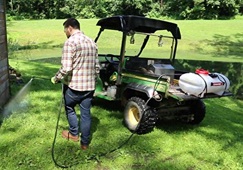 Chapin 97200E Made in the USA 15 Gallon ATV/UTV 12 Volt Mounted Spot Sprayer With 6 Inch Wide Mouth, High Performing 12 V Diaphragm Pump and Filtration System and 18 Inch Spray Wand, Translucent White - size: 15 Gallon