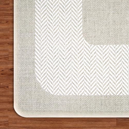 Chef Gear Hettie Anti Fatigue Cushioned Kitchen Mat 18"x32" Beige - color: Beige, size: 32"L x 18"W x 0.3"Th