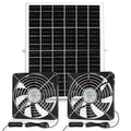 Fanspex 5.5" Solar 2 Fan Kit Waterproofed for Chicken Coop & Greenhouse | High Velocity Solar Powered Fans for Outdoor Shed Intake or Exhaust Air - size: 5.5" 2 Fan Kit