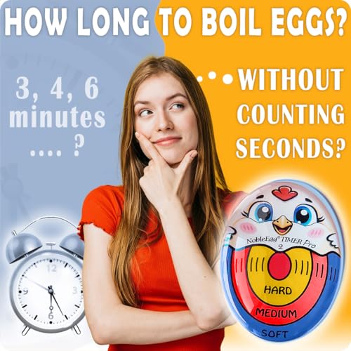 Nobleegg Egg Timer Pro2 Boiling Soft Medium Hard Eggs Kitchen Gadget Tricolor Certified - color: Tricolor