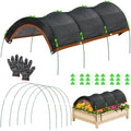 KJX 78.7"x39.4" Garden Shade Kit, 70% Garden Sun Shade Cloth with Hoops | Garden Shade Kit for Plants Heat Protection, Raised Garden Bed Shade Cover Plant Sun Shade for Outdoor Plants Vegetables - size: 78.7"x39.4" Shade Cloth-1 Pack