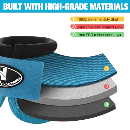 Horse Bell Boots for Outdoor Sports (Pacific, M) | Comfortable fit, prevents sprains, convenient hook and loop design, durable outdoor protection - color: Pacific, size: M