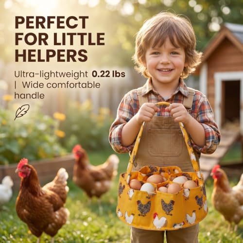Egg Collecting Basket, Large Egg Collection Bag for Gathering Fresh Eggs - color: Color 5